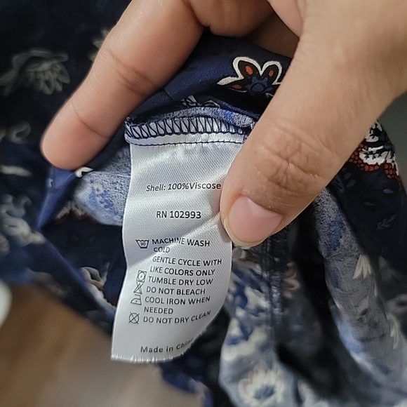 Thakoon Collective Floral Print Cold Shoulder Tie Mini Dress in Blue Sz 4 - Picture 6 of 7